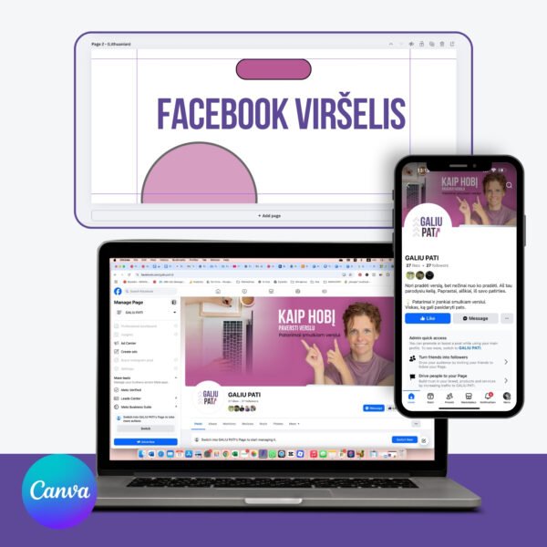 Facebook viršelio šablonas